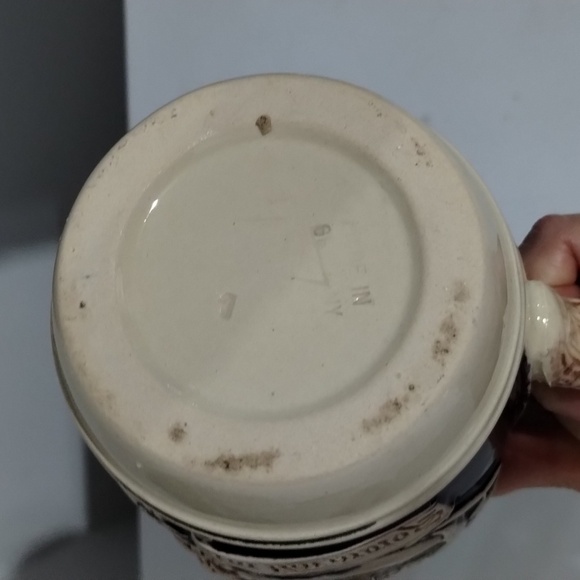 Beer Stein mug couple with church theme blue and cream - Picture 8 of 9